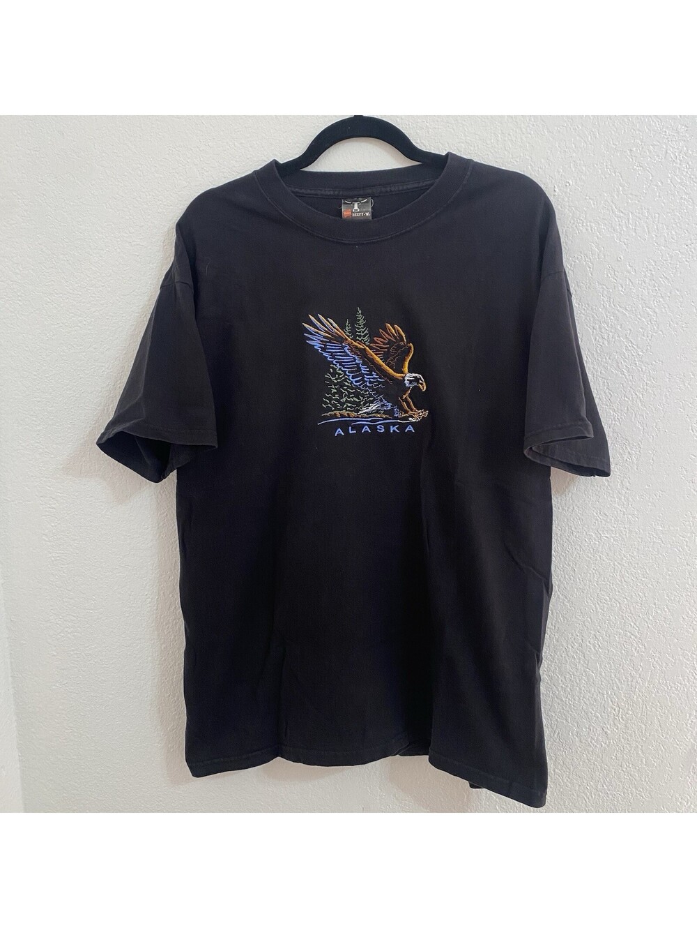 Vtg Alaska Embroidered T-Shirt